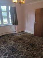 Traditional Patterned Fitted Wall-to-Wall Carpet Brown Beige Black Matt Textured