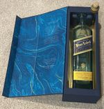 JOHNNIE WALKER Blue Label Scotch Whisky Empty Bottle + Presentation Box