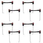 8Sets Car Battery Support Brackets Sturdy Black Metal Battery Mount Holder Kit