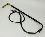 Champion & Wilton Solid Sterling Silver Collared Antler Hunting Whip Riding Crop