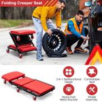 36" Large Professional Mechanics Car Van Creeper Crawler Board Padded Stool Seat