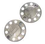MERCEDES TRUCK STAINLESS STEEL 22.5 TRUCK WHEEL COVERS 2 PCS