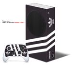 ADIDAS BLACK & WHITE Xbox SERIES S SKIN DECAL VINYL STICKER WRAP