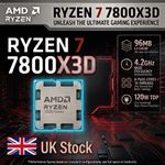 AMD Ryzen 7 7800X3D 8-Core 16-Thread CPU | AM5 | New |  UK Seller
