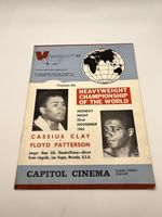 Muhammad Ali vs Floyd Patterson Boxing Program Heavyweight 1965