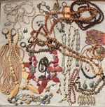 40 +.925 Sterling Natural Materials All Wearable Mixed Lot Bundle Resale Vtg-now