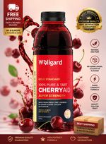 Wellgard CherryAid Tart Cherry Juice 500ml | 100% Montmorency | UK