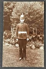 Victorian Royal Engineers Volunteers Soldier Photo Postcard c.1885–1902