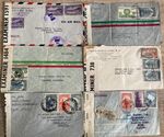 Postal History South America 6  WW2 Censor Covers to UK