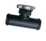 32mm 1-1/4" inch Aluminum Inline Radiator Hose Pipe Filler Neck With Cap Black