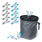 LIVIVO Peg Storage Bag with 50 Non Slip Pegs