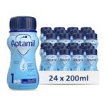 24 x 200ml Aptamil Breastmilk Substitute 1 First Infant Milk From Birth
