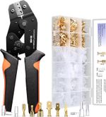 Crimping Tool Set - 600Pcs Crimp Connectors for 0.5-2.5Mm²/Awg 22-16 Wire, Suita