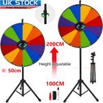 24" Color Prize Wheel Dry Erase Fortune Spinning Tabletop Floor Stand 12 Slots
