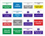 Kitchen Food Preparation Catering Restaurant Health and Safety Stickers & Signs
