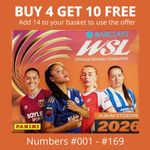 WSL Panini Women's Super League Stickers 2026 (25/26) #1 - #169