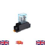 240V AC 8 Pin Coil General Purpose Relay DPDT and Socket Base LY2NJ 10A
