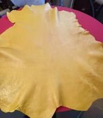 LEATHER SKINS,Hides,,ANILINE SHINY YELLOW ,GOLD   SY1805