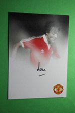 Lou Macari (Manchester United) Signed Club Card