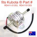 for Kubota Fuel Pump RD411-51353 KX71-3S CABIN U15, U15-3, U17, U17-3, U25, U25S