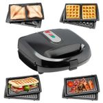 3 in 1 Waffle, Sandwich, Panini or Grill Maker | Multi Functional | Sensio Home