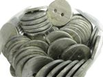 Lead Penny Curtain Weights - Sewing workroom 13g sew in hem weight 25mm Diameter