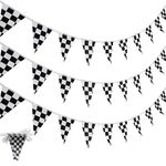 10-100 Car Racing Bunting Birthday Party Banner Karting Sports Decoration Flag