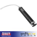 Sealey Oil Suction Syringe Transfer 500ml Metal Body Flexible Hose Mechanic