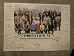 Coronation Street Full Cast Autographs Signed Poster A3