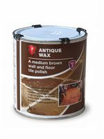 Antique Wax 1L Medium Brown Wall and Floor Tile Polish - Aged Appearance Seal 2