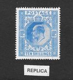 GB: SG265: 10s Ultramarine: REPLICA