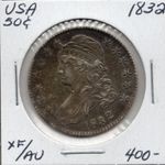 USA Capped Bust Half Dollar 1832 - XF/AU