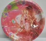 RARE Vintage 2004  Barbie Fairytopia Pink Disposable Plate