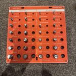 Imperial Inch & Metric Thread Gauge Set Nut & Bolt Thread Checker Identifier Box