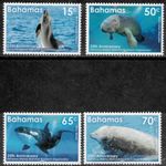Bahamas 2019 - Marine Life Whales - Set of 4 Stamps - MNH