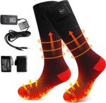 Heated Socks Rechargeable Electric Settings Upgraded 7.4V Socks with Battery