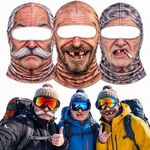 3D Funny Face Ski Mask Balaclava Motorcycle Cycling Outdoor Winter Face Cover