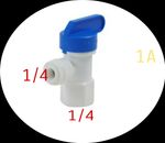 Tank Ball Valve For Reverse Osmosis RO Water Storage Tank 1/4" x 1/4" Tube 