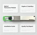 400Gb/s FR4 QSFP112 Fiber Optic Module 1271-1331nm Single-Mode Fiber LC 2km DDM