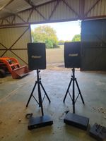 Two Prosound Speakers with Stands