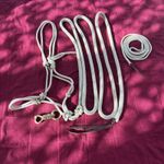 Total Horsemanship Halter (Arab) 11 Ft Leadrope (Brass Clip) & 6 Ft String. Tan