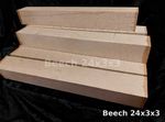 English Beech woodturning or carving spindle blanks 24x3x3" 