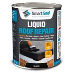 Liquid Roof Repair Paint Pro BLACK Fibre Reinforced Waterproofing (1L & 5L)