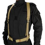 Tactical Army Webbing Suspenders Braces Belt Quick Release Adjustable Heavy Duty