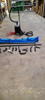 Mains powered backpack Bacuum with 23ft Telescopic Pole. USED package.