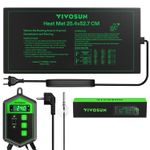 VIVOSUN 25.4x52.7cm seedling heat mat w/ temperature control,Durable Waterproof