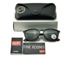 Ray-Ban Sunglasses RB4171 Erika Black Frame Polarized Green Lens 54mm for Women