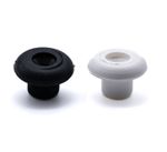 Black / White nylon lacing button mushroom bungee shock cord boat canopy cover