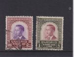 JORDON 1954 500 FILS &1 DINAR DEFIN S.G.458/9 FINE USED  CATALOGUED £45.00.
