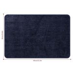 Non Slip Bath Mat Navy Blue 100x60cm Soft Absorbent Bathroom Rug Shower Mat